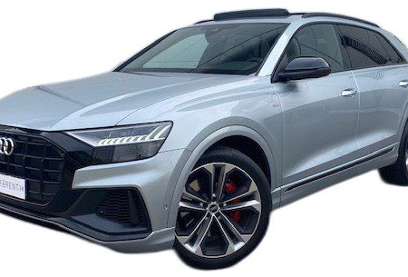 Experience luxury and performance with the Audi Q8 Competition - a premium SUV with a sleek design and advanced features for an unparalleled driving experience.
