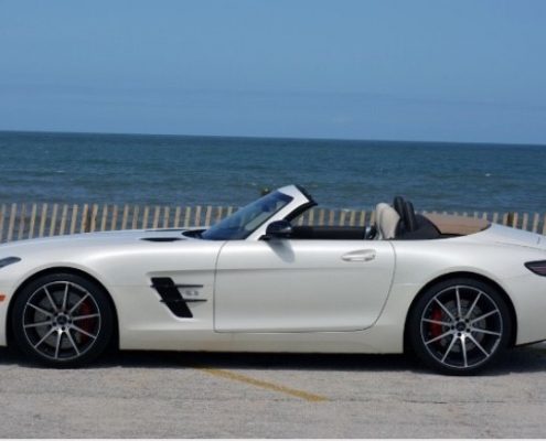 amg gt roadster blanche cote 2